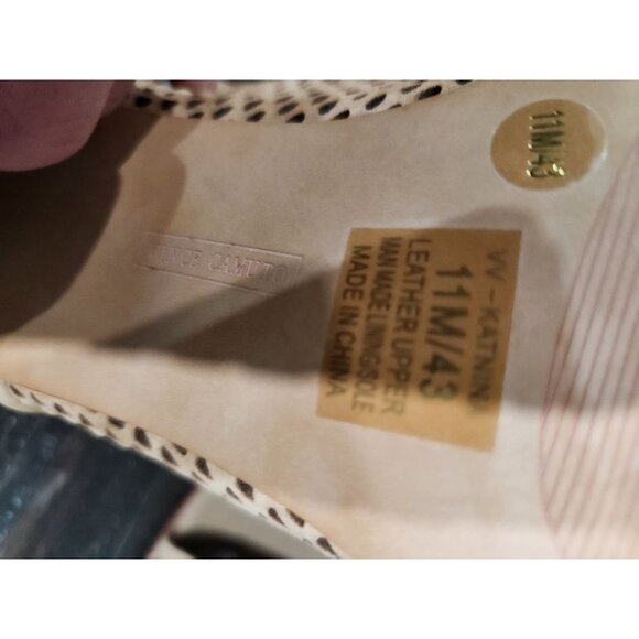 NEW Vince Camuto Katnina Brown Suede Peep-Toe Ankle Booties Sz. 11M - Picture 7 of 12